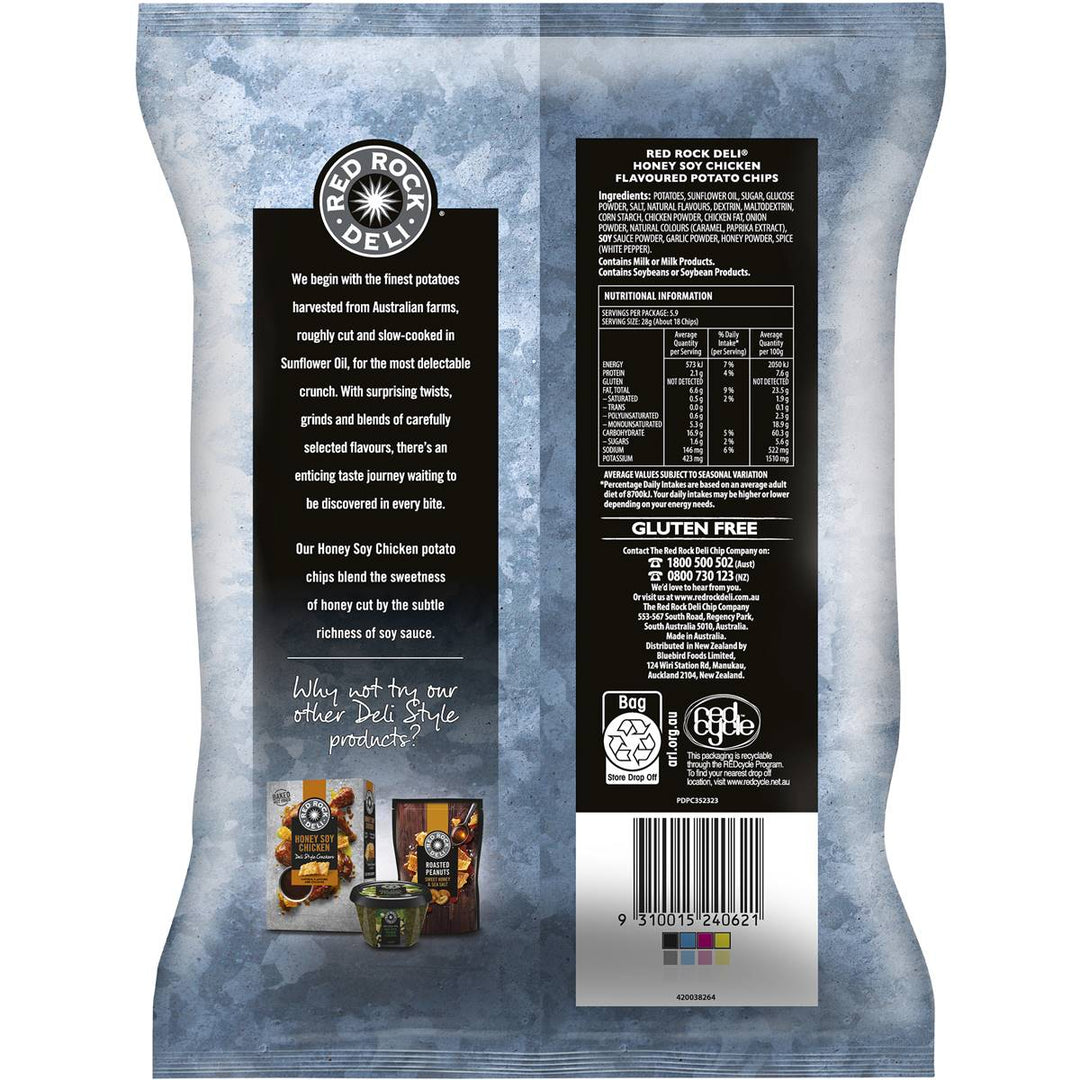 Red Rock Deli Potato Chips: Classic - Honey Soy Chicken