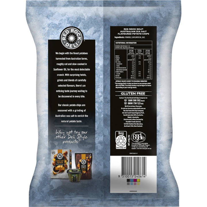 Red Rock Deli Potato Chips: Classic - Sea Salt