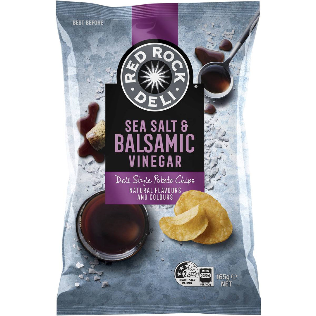 Red Rock Deli Potato Chips - Classic: Sea Salt & Balsamic Vinegar