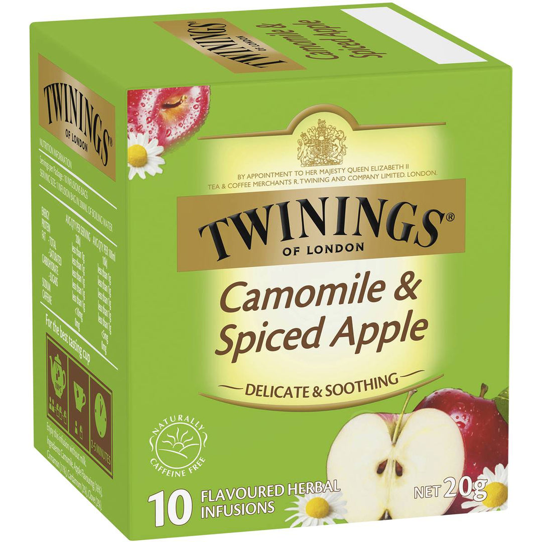 Twinings Camomile & Spiced Apple Tea Bags 10 Pack | 澳洲代購