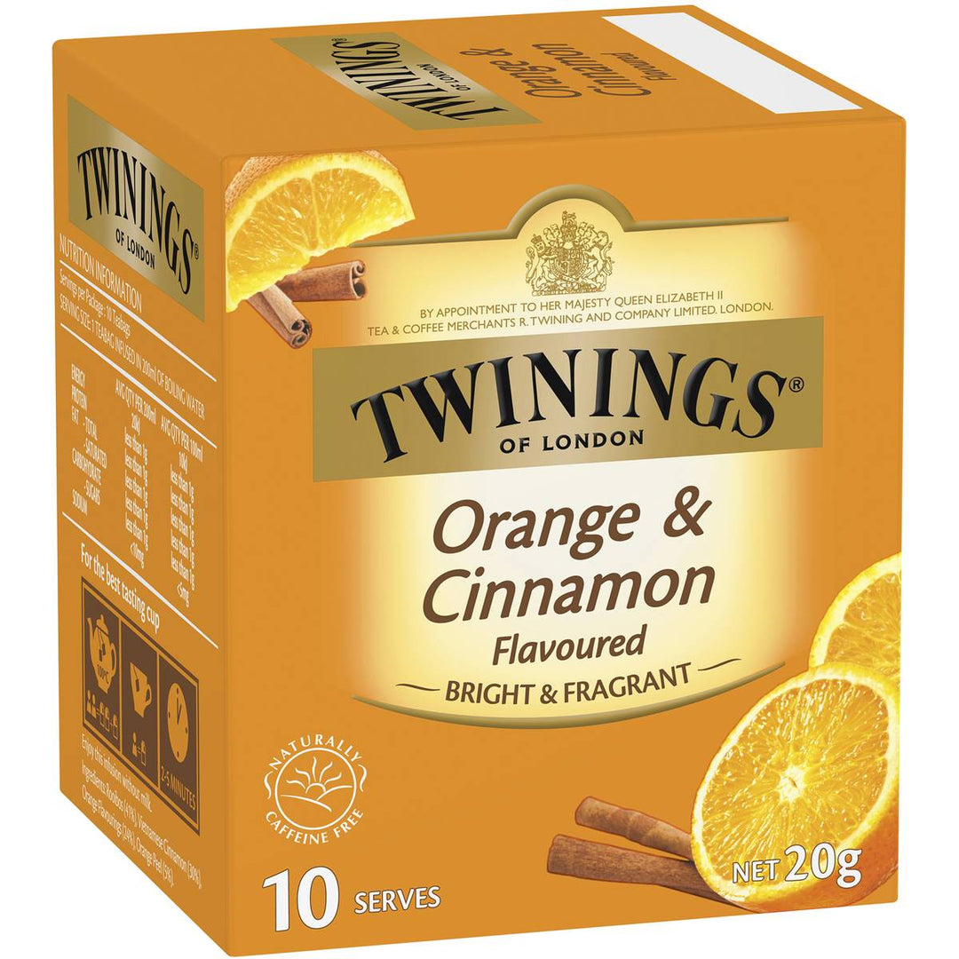 Twinings Orange & Cinnamon Tea Bags 10 Pack | 澳洲代購
