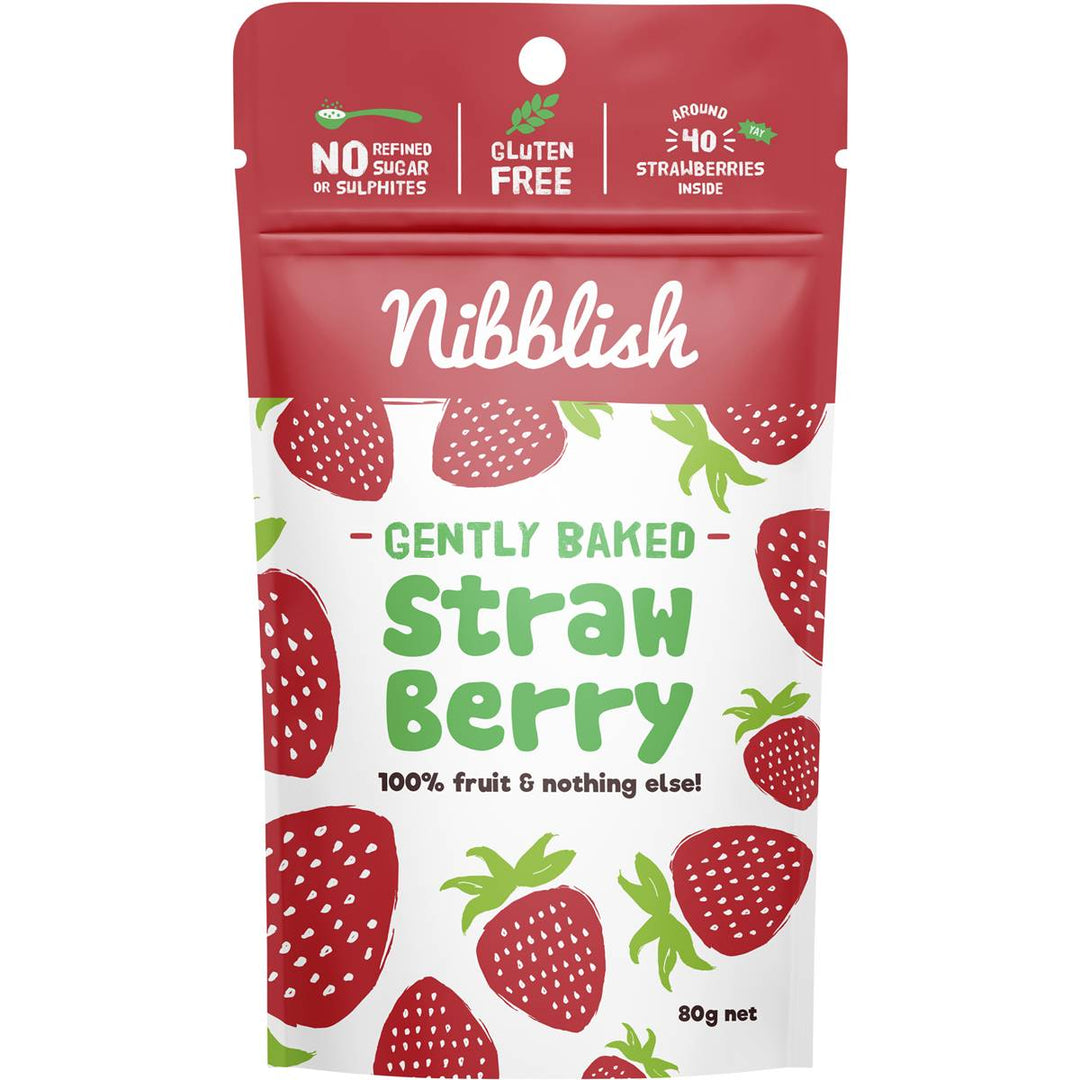 Nibblish Gently Baked Strawberry 80g
