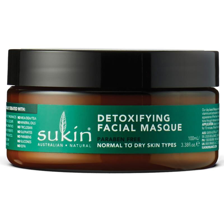 Sukin Super Greens Detoxifying Clay Masque 100ml | Sukin