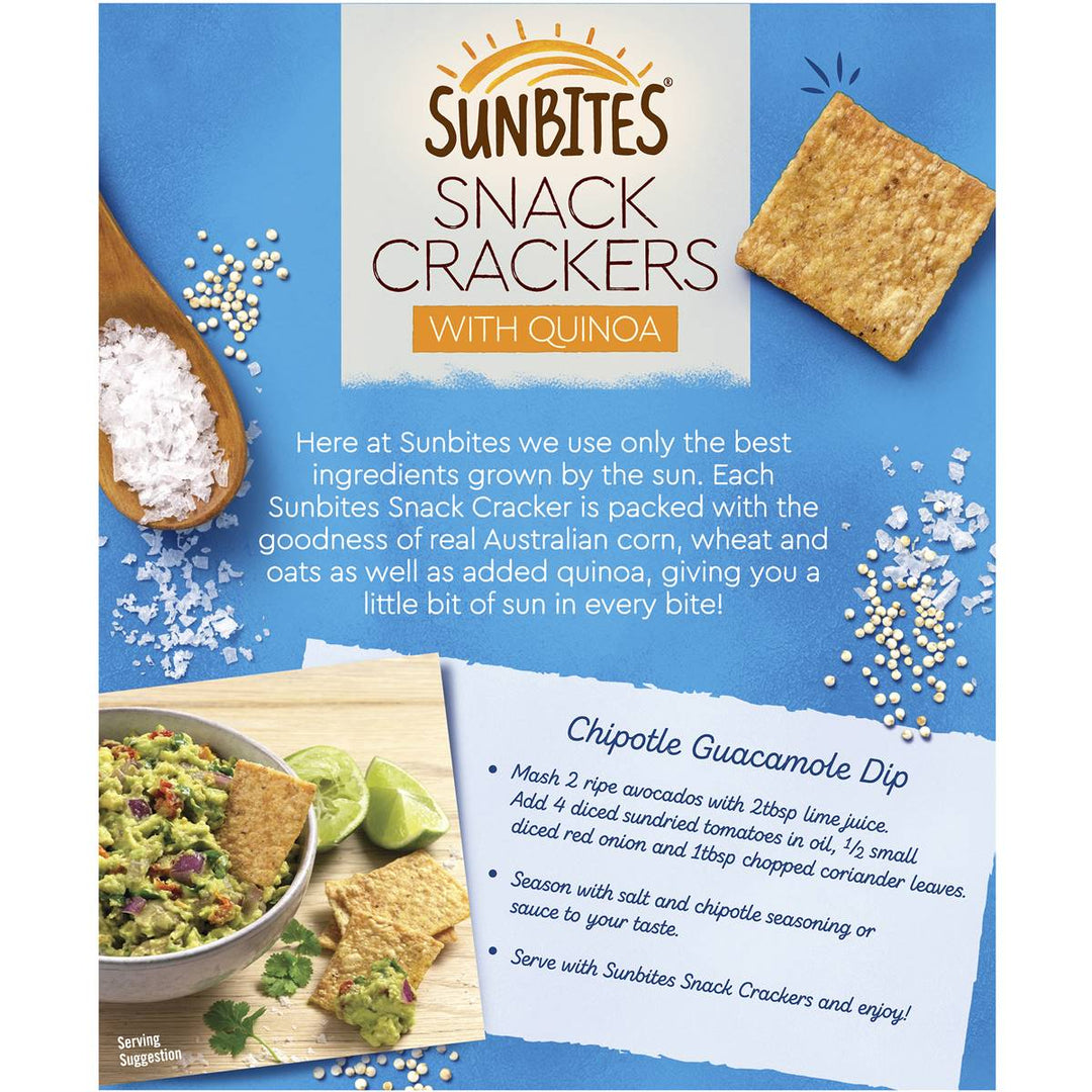 Sunbites Crackers With Quinoa Sea Salt 105g