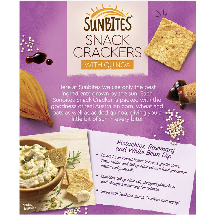 Sunbites Crackers With Quinoa Onion & Balsamic Vinegar 110g