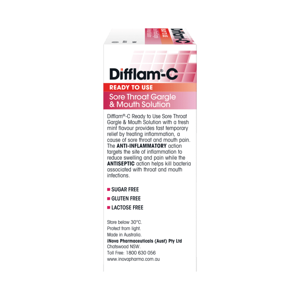 Difflam-C Ready To Use Sore Throat Gargle 200ml