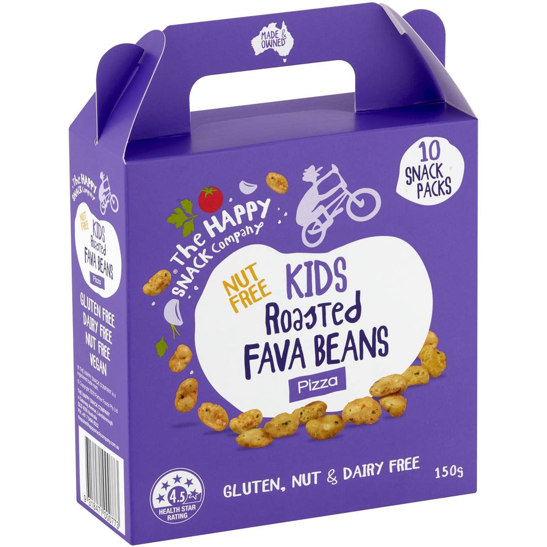 The Happy Snack Company Kids Fava Beans Pizza 10 Pack