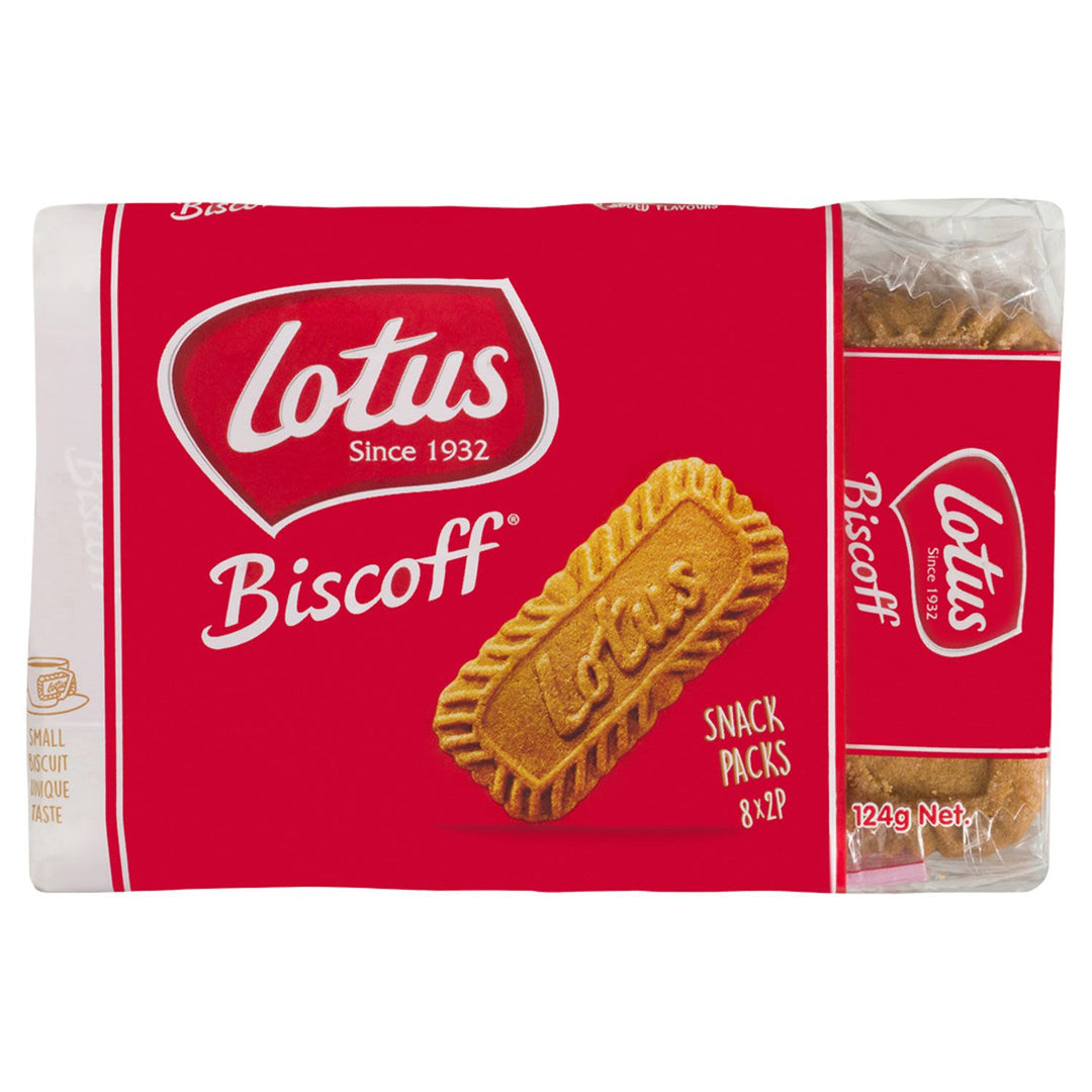Lotus Biscoff Caramelised Biscuit Snack Pack 124g