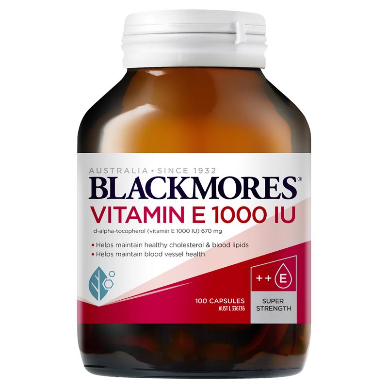 Blackmores Natural Vitamin E 1000IU 100 Capsules | Blackmores