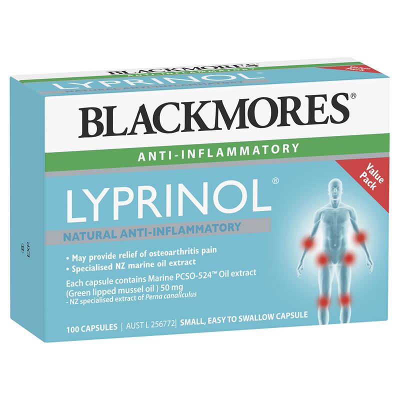 Blackmores Lyprinol Marine Value Pack 100 Capsules | Blackmores