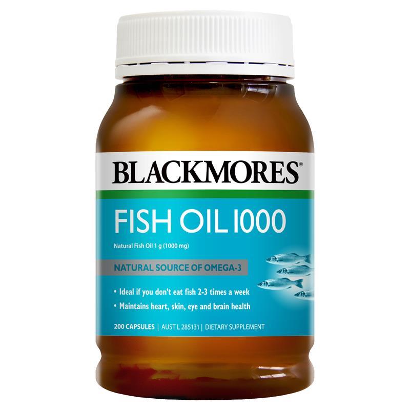 Blackmores Fish Oil 1000mg 200 Capsules | Blackmores