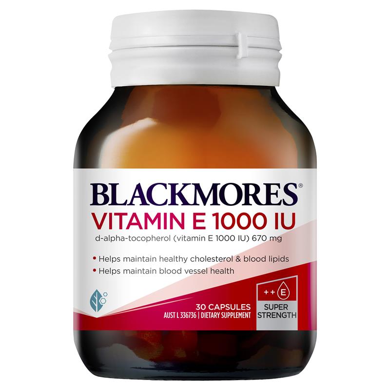 Blackmores Natural Vitamin E 1000IU 30 Capsules | Blackmores