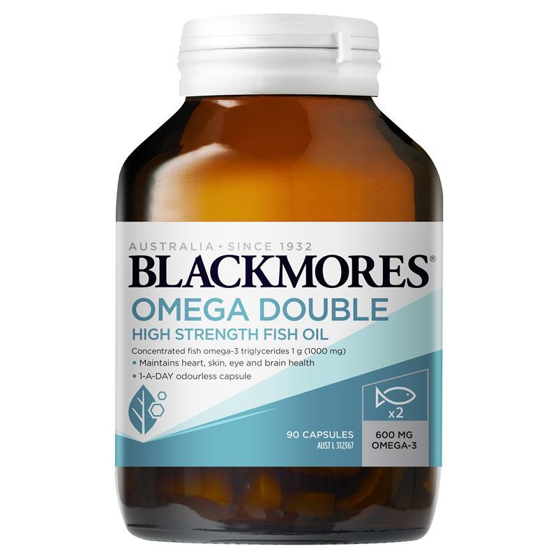 Blackmores Omega Double High Strength Fish Oil 90 Capsules | Blackmores