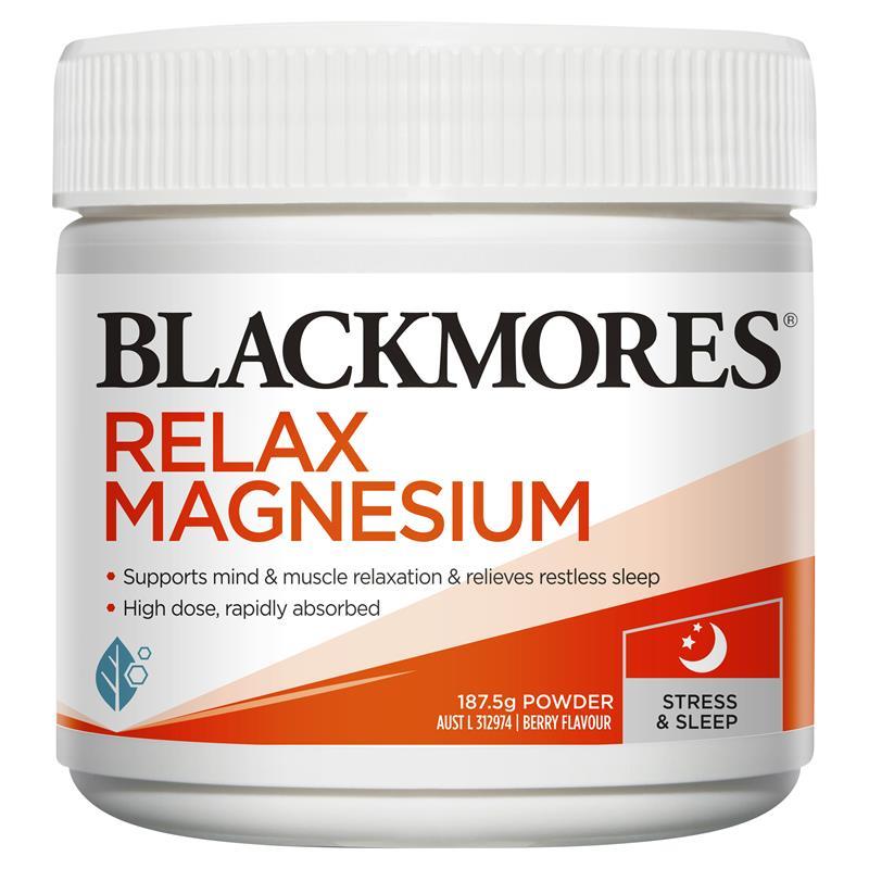Blackmores Relax Magnesium 187.5g Powder | Blackmores