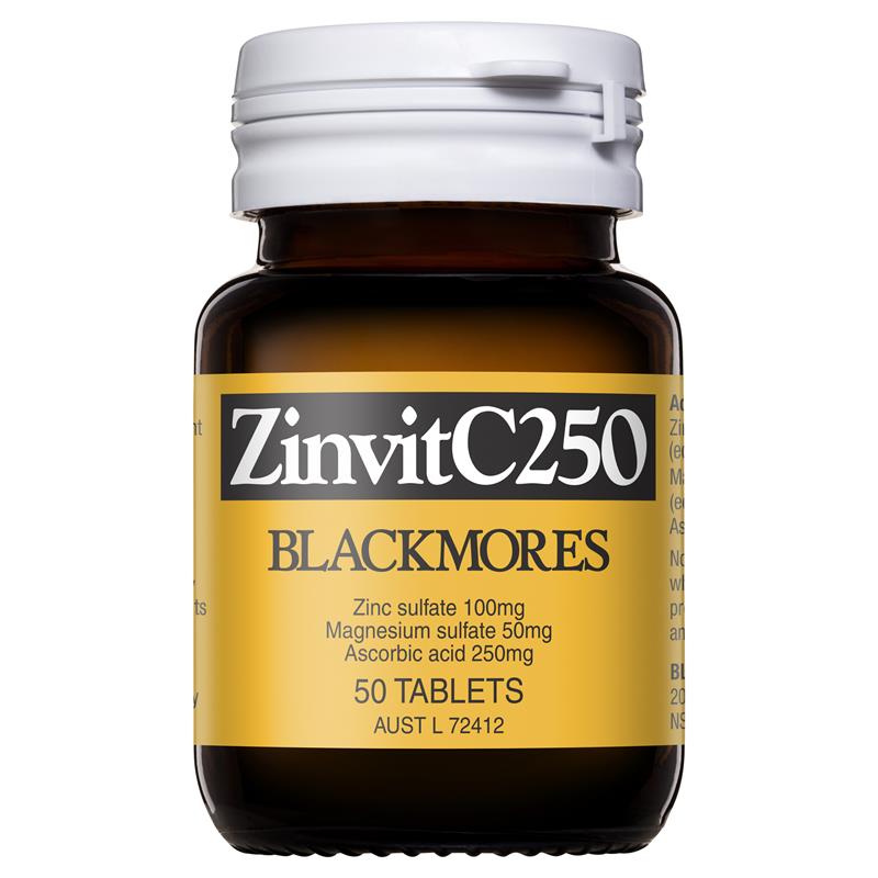 Blackmores ZinvitC250 50 Tablets | Blackmores