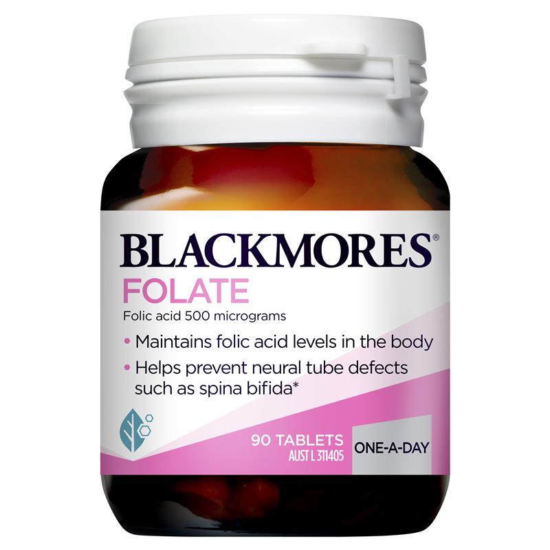 Blackmores Folate 500mcg 90 Tablets | Blackmores