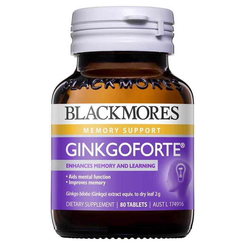 Blackmores Ginkgo Forte 2000mg 80 Tablets | Blackmores