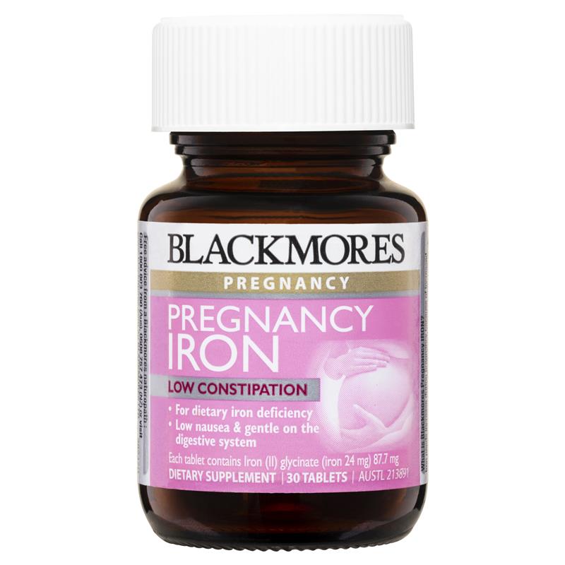 Blackmores Pregnancy Iron 30 Tablets | Blackmores