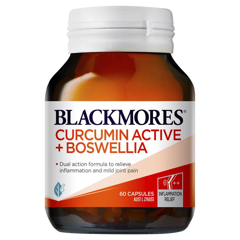Blackmores Curcumin Active + Boswellia 60 Capsules | Blackmores