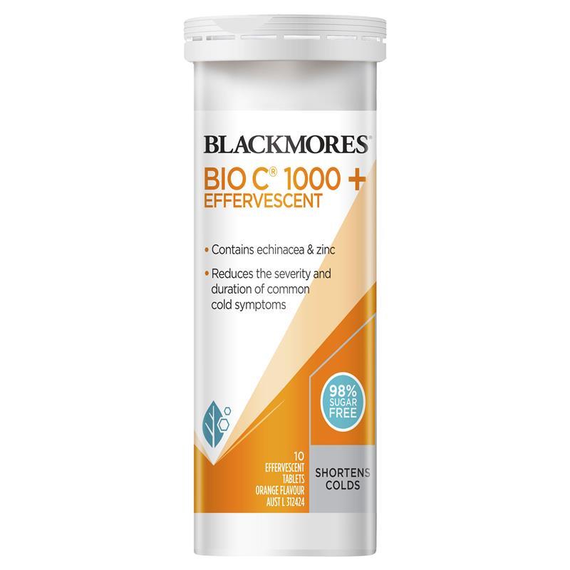 Blackmores Bio C 1000 Echinacea + Zinc 10 Effervescent Tablets
