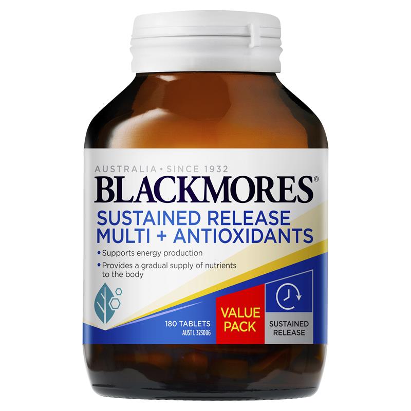 Blackmores Sustained Release Multi + Antioxidants 180 Tablets | Blackmores