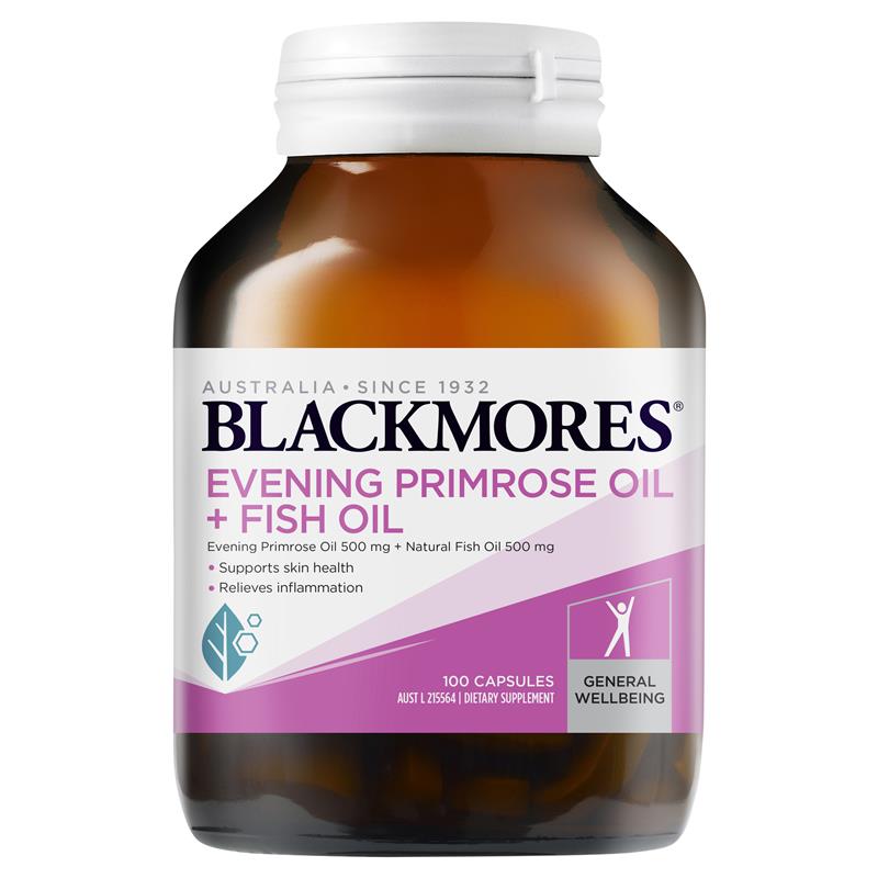 Blackmores Evening Primrose Oil + Fish Oil 1000mg 100 Capsules | Blackmores