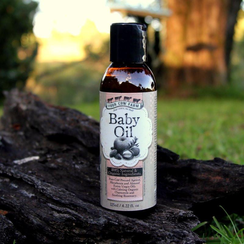 Baby Oil 125ml 嬰兒油 | Four Cow Farm