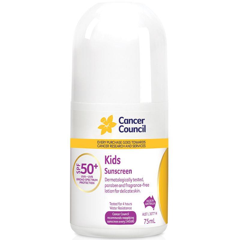 Cancer Council SPF 50+ Kids 75ml Roll On