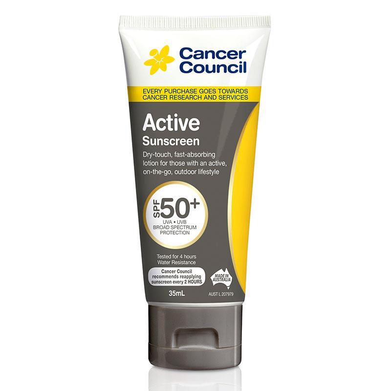 Cancer Council SPF 50+ Active 35ml Tube