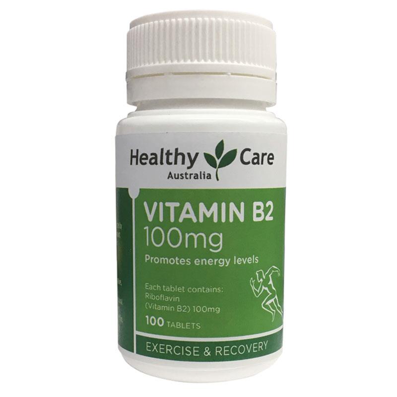 Healthy Care Vitamins B2 100mg 100 Tablets | 澳洲代購 | 空運到港