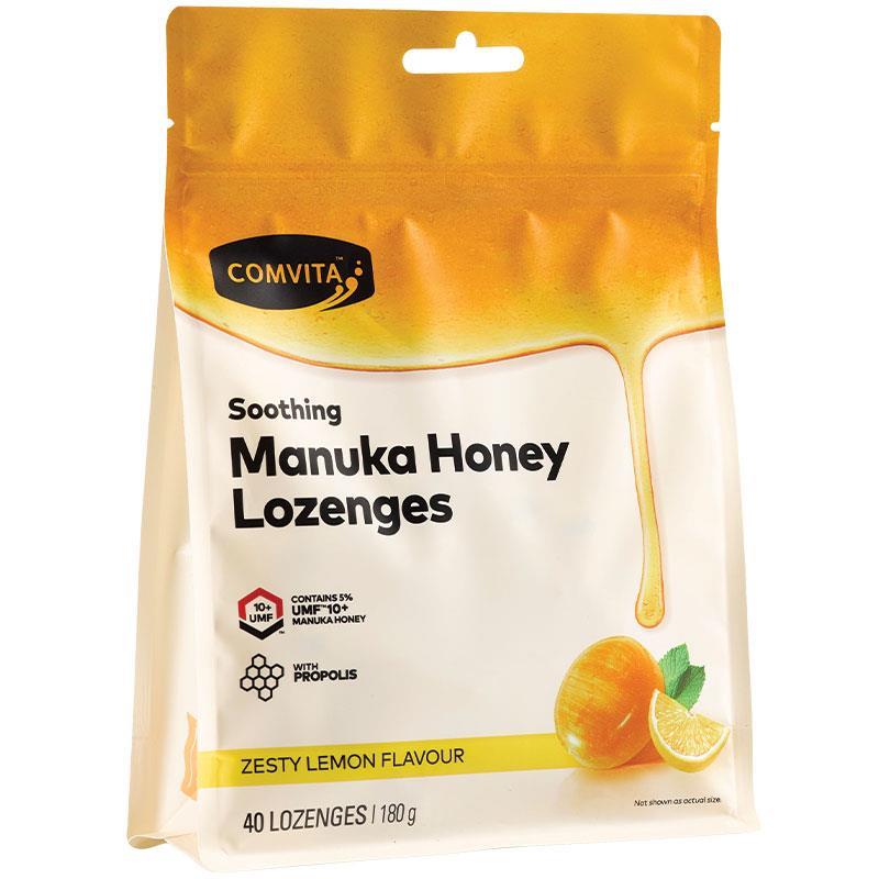 Comvita Manuka Honey Lozenges with Propolis Lemon & Honey 40 Lozenges