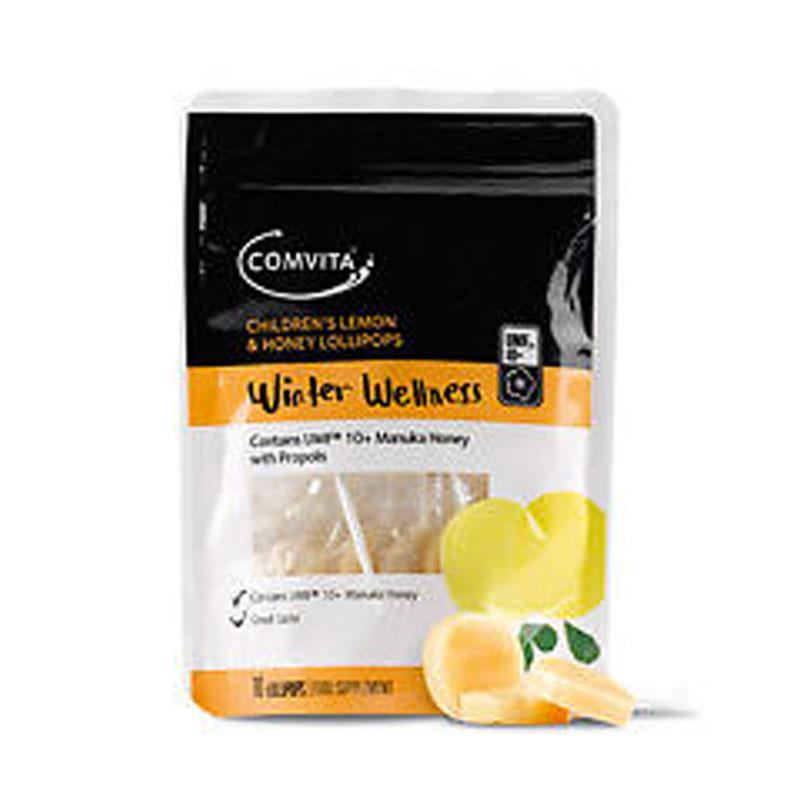 Comvita Childrens Lemon & Honey Lollipops 10 Pack