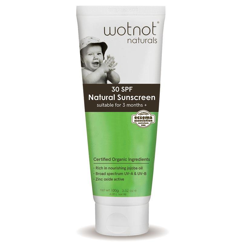 Wotnot SPF 30+ Natural Zinc Baby Sunscreen 100g