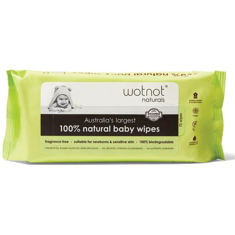 Wotnot All Natural Baby Wipes 70 Pack