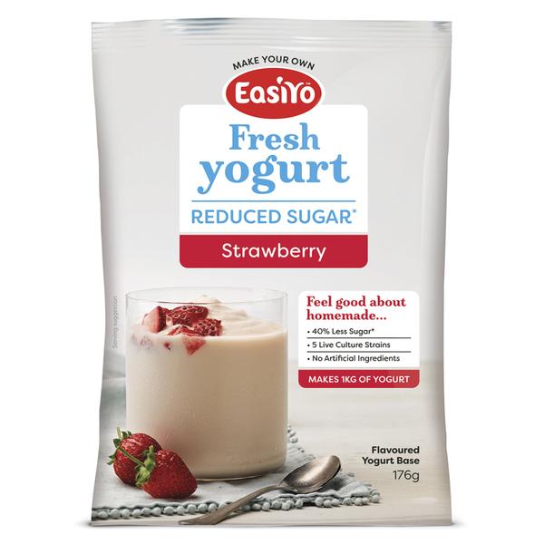 EasiYo Yogurt Base: Reduced Sugar - Strawberry