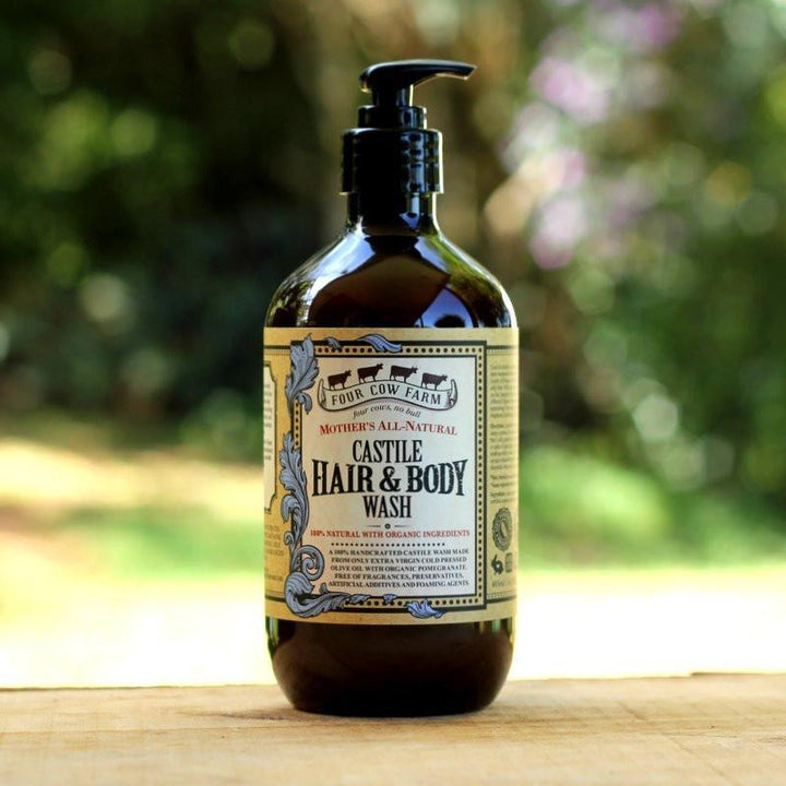 Mother’s All-Natural Castile Hair & Body Wash | Four Cow Farm