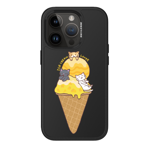 彩繪手機殼 - 貓咪愛冰淇淋 | 惡魔防摔殼 PRO