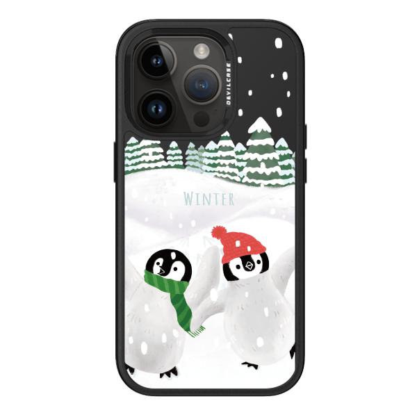 彩繪手機殼 - 雪中企鵝 | 惡魔防摔殼 PRO