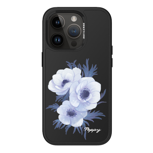 彩繪手機殼 - 藍紫罌粟花 | 惡魔防摔殼 PRO