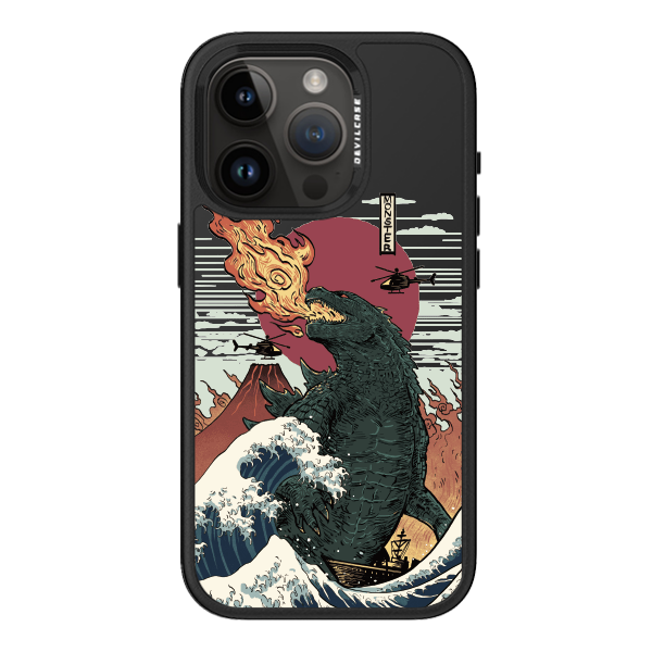 彩繪手機殼 - 怪獸海浪(透底) | 惡魔防摔殼PRO