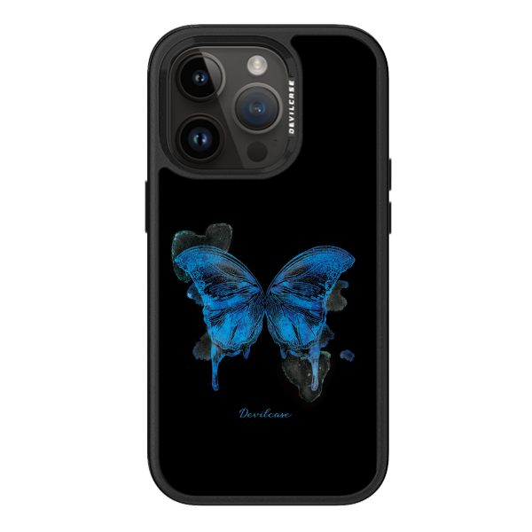 彩繪手機殼 - Blue butterfly | 惡魔防摔殼 PRO