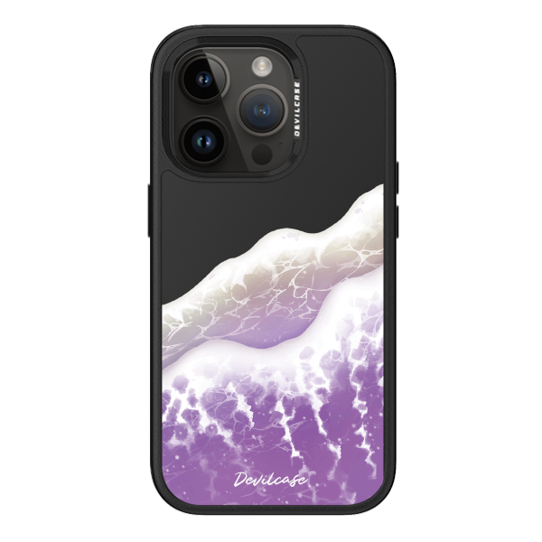 彩繪手機殼 - 平靜紫海浪 | 惡魔防摔殼 PRO