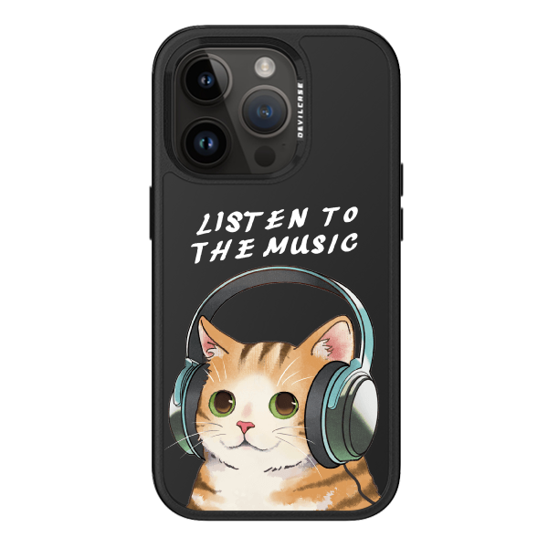 彩繪手機殼 - 貓貓聽音樂 | 惡魔防摔殼 PRO