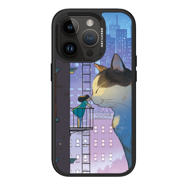 彩繪手機殼 - 巨大貓咪城市 | 惡魔防摔殼 PRO