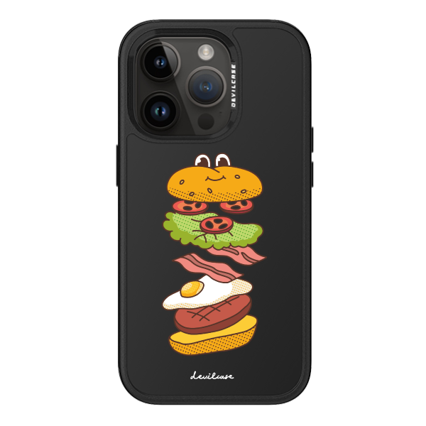 彩繪手機殼 - 分層漢堡包 | 惡魔防摔殼 PRO