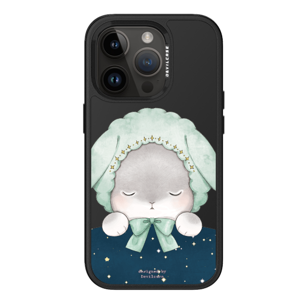 彩繪手機殼 - 晚安小兔(綠) | 惡魔防摔殼 PRO