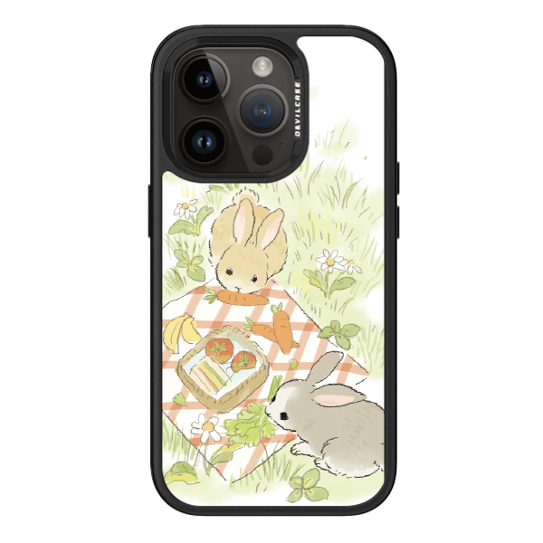 彩繪手機殼 - 兔兔野餐 | 惡魔防摔殼 PRO