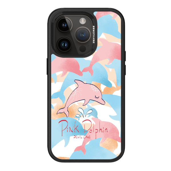 彩繪手機殼 - 海洋生物粉海豚 | 惡魔防摔殼 PRO