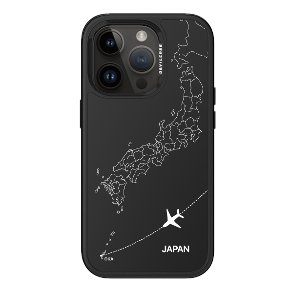 彩繪手機殼 - 飛往沖繩那霸機場(白) | 惡魔防摔殼 PRO