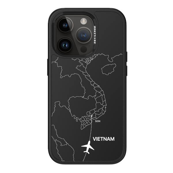 彩繪手機殼 - 飛往越南胡志明市(白) | 惡魔防摔殼 PRO